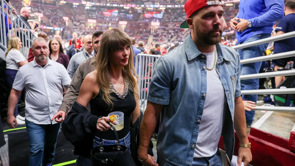Taylor Swift and Travis Kelce Look Loved-Up on Date Night at His Restaurant Gettyimages